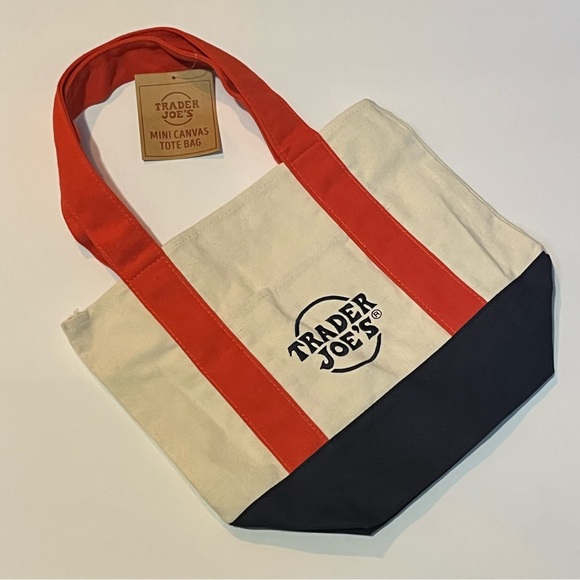 LIMITED EDITION Trader Joe's RARE FC Bay Mini Canvas Tote Bag NWT - Picture 6 of 6